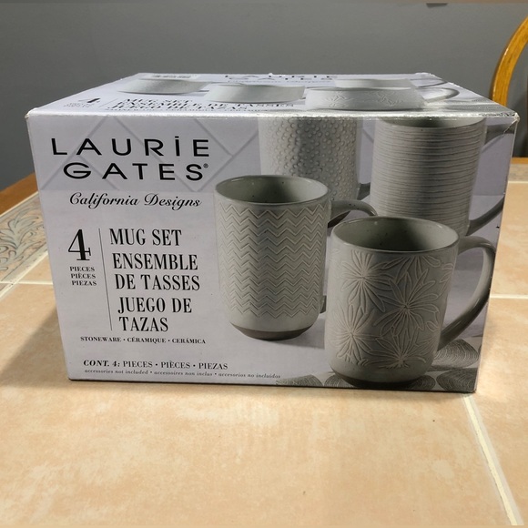 Laurie Gates Kitchen Nwt Mug Set Is Of 4 Laurie Gates Poshmark